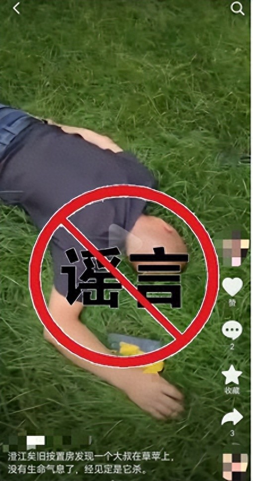 摆拍视频称被杀……已被警方处罚